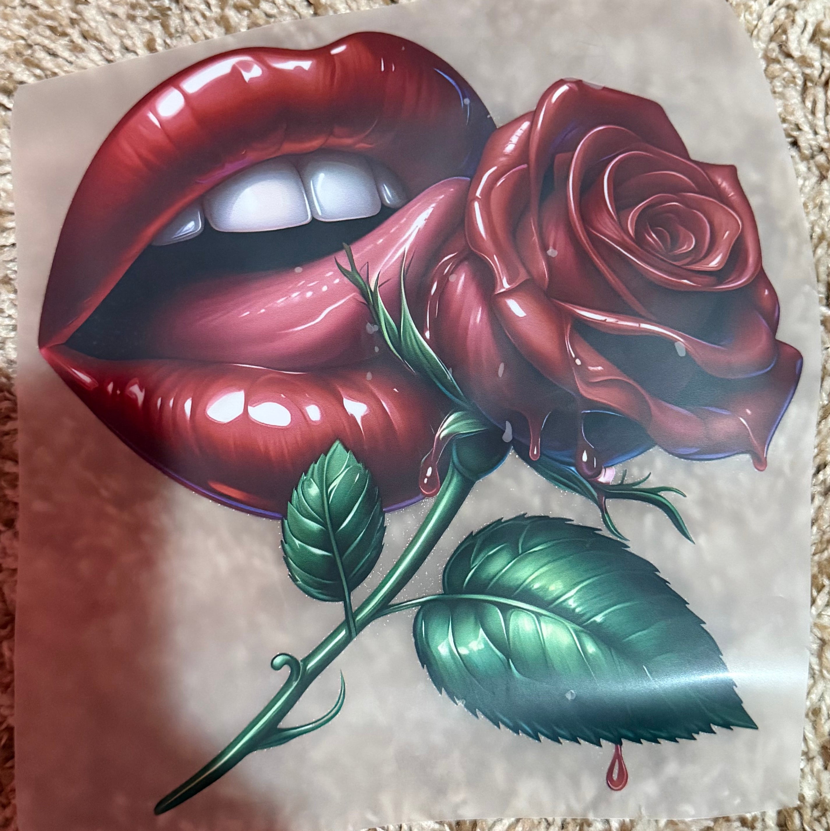 rose iron on