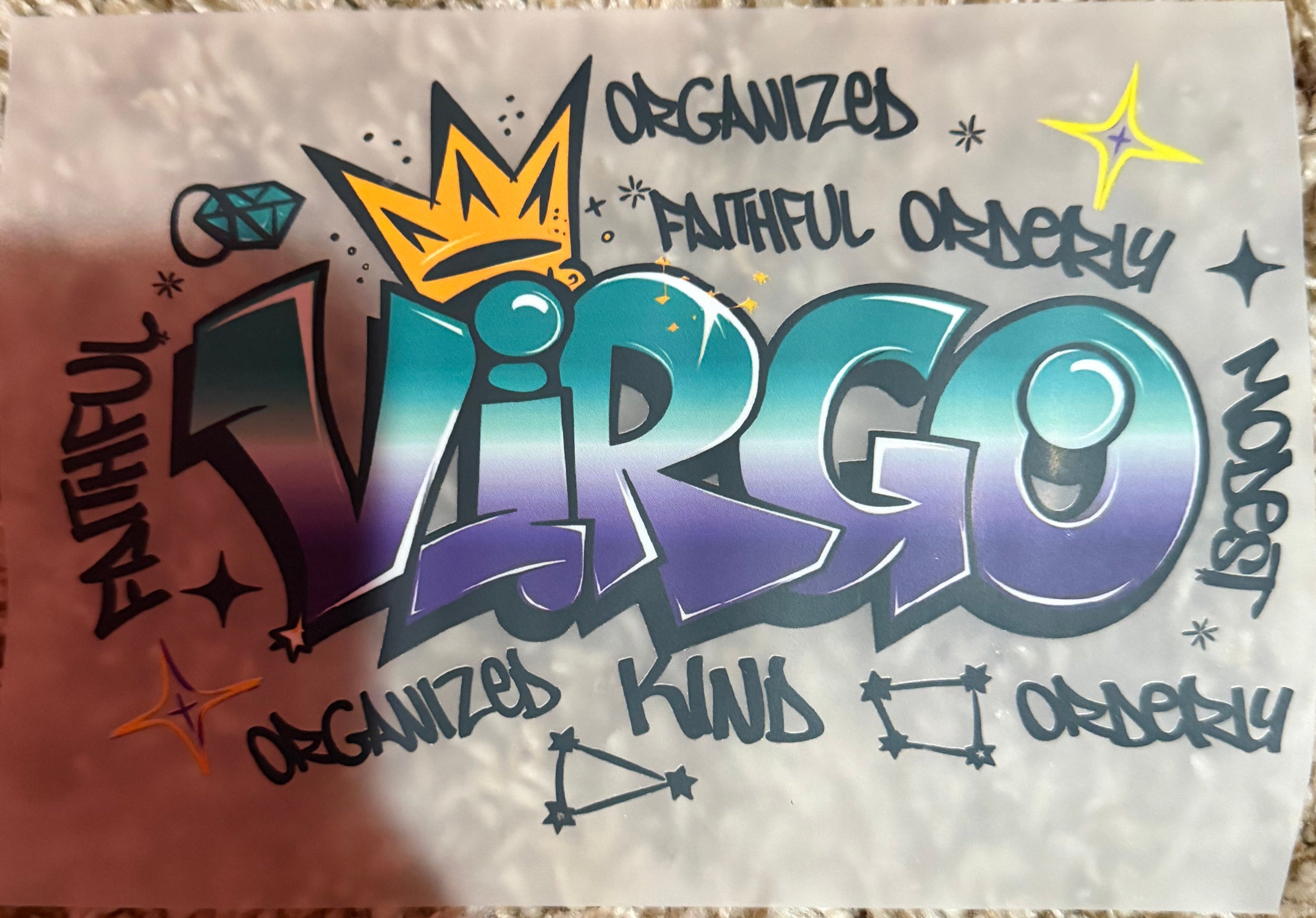 virgo iron on