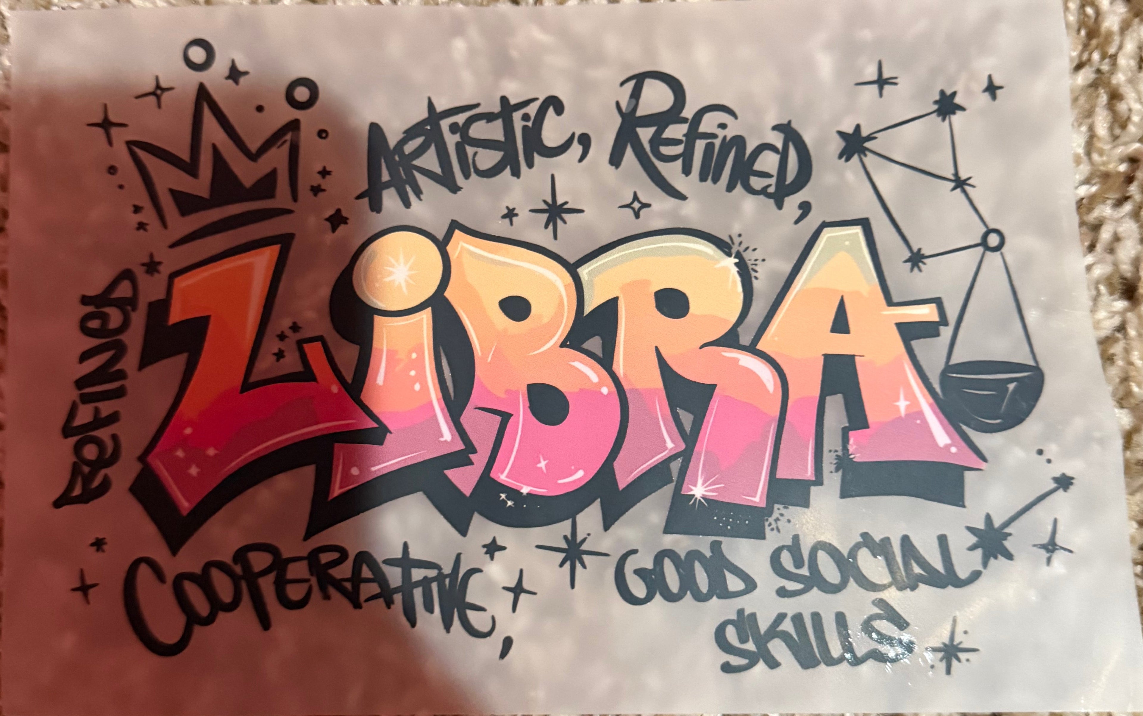 libra iron on