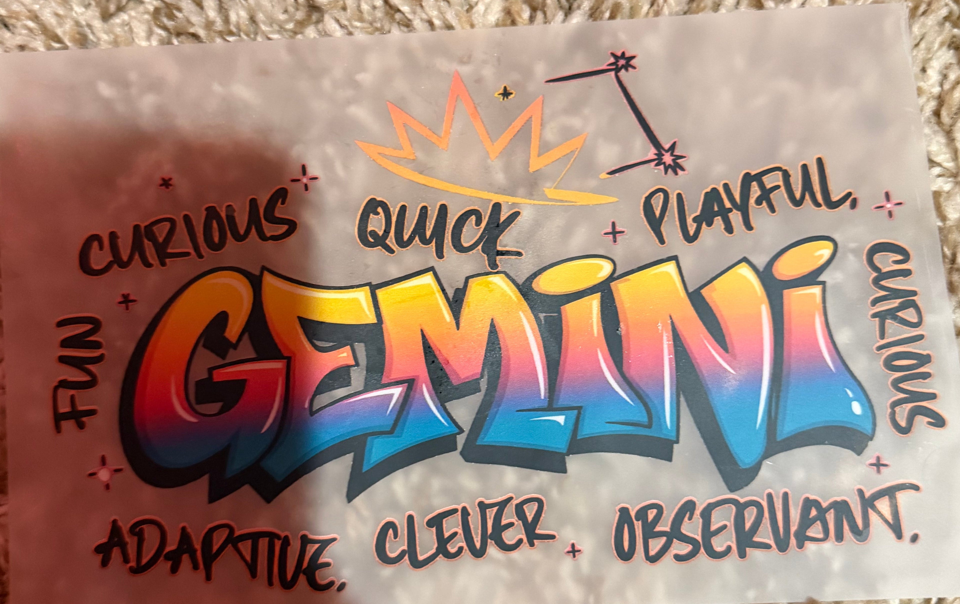 gemini iron on